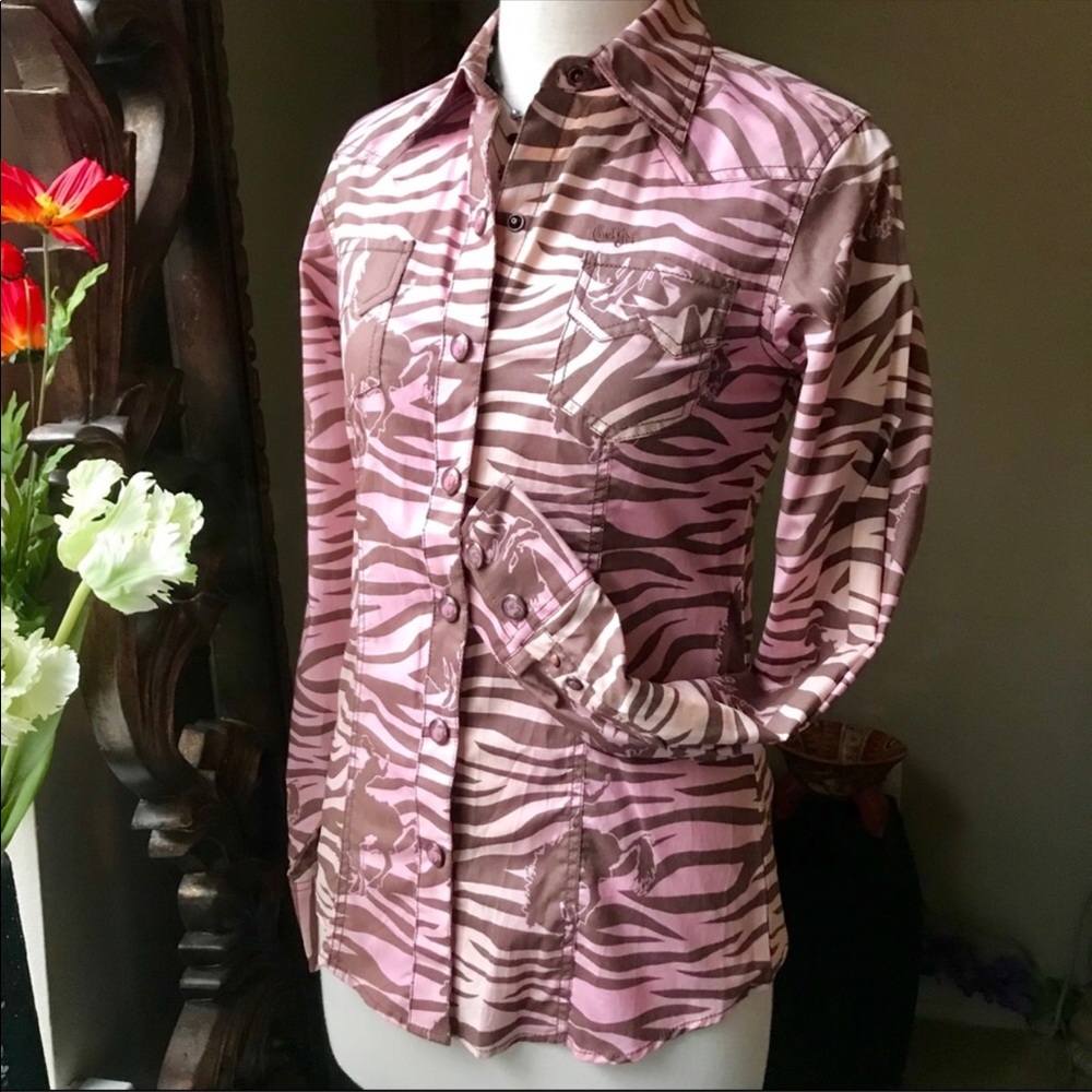 LOWEST PRICE!! NWT Cruel Girl western snap button rodeo top